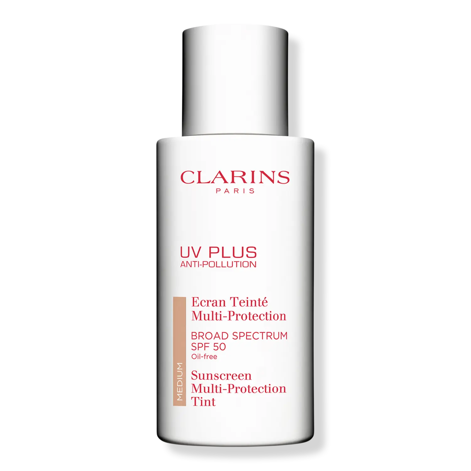 

Солнцезащитный тонирующий крем для лица UV Plus Anti-Pollution SPF 50 Clarins, Medium