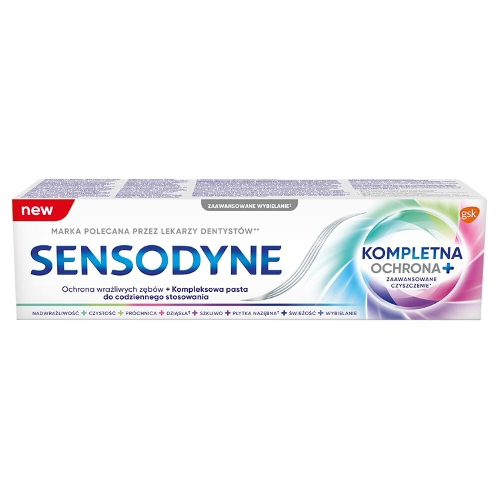 

Зубная паста Sensodyne Kompletna Ochrona + Whitening, 75 мл