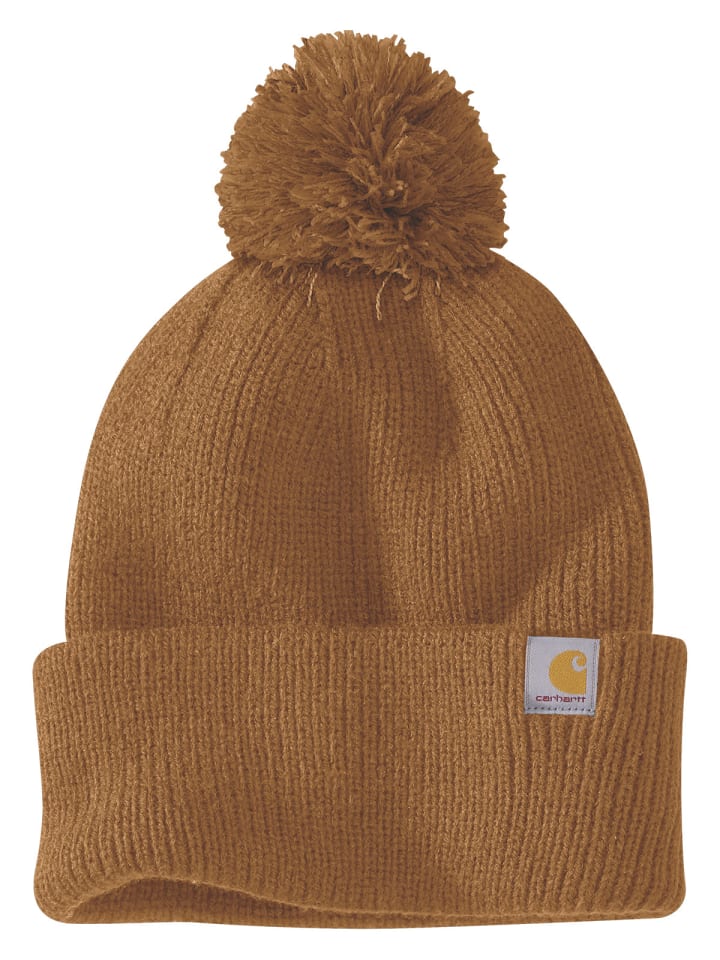 

Шапка CARHARTT Beanie Knit Pom, коричневый