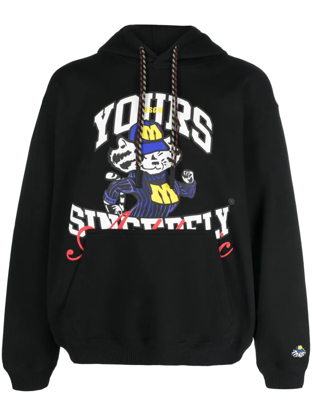 

Худи с графичным принтом MSGM, черный
