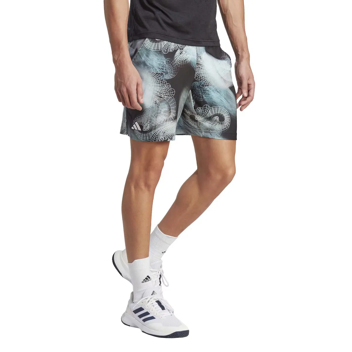 

Adidas PRINTED ERGO мужские теннисные шорты, черный