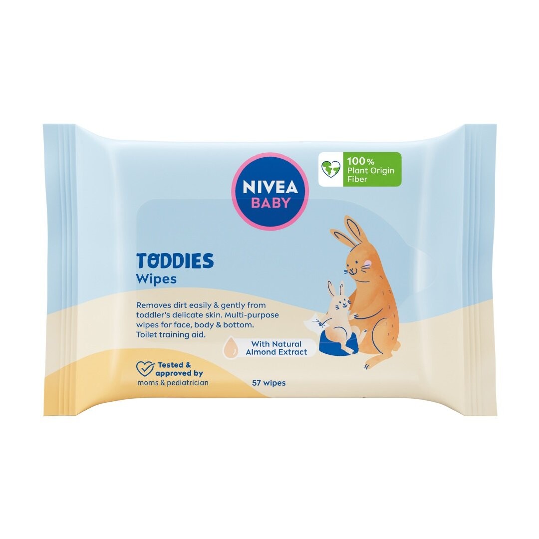 

Nivea, Baby Toddies, Биоразлагаемые салфетки, 57 шт