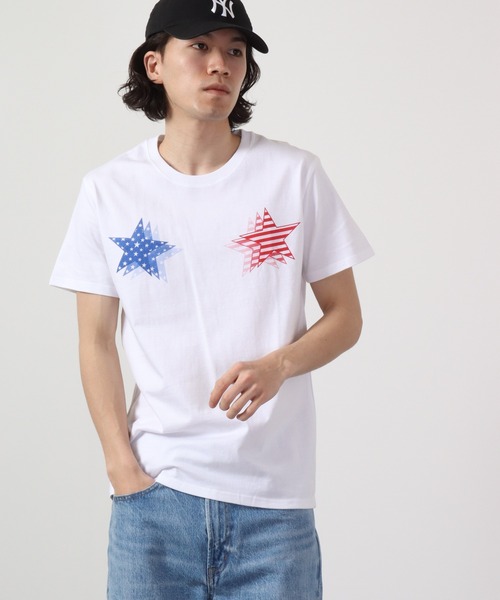 

Футболка с коротким рукавом, чесаный трикотаж, принт FUNALIVE, белый