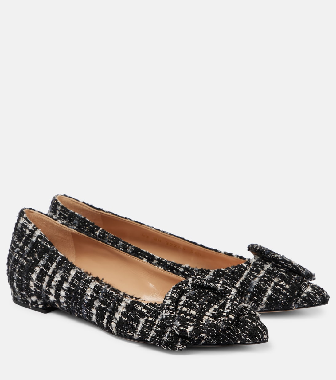 Балетки Venezia bouclé Gianvito Rossi, черный