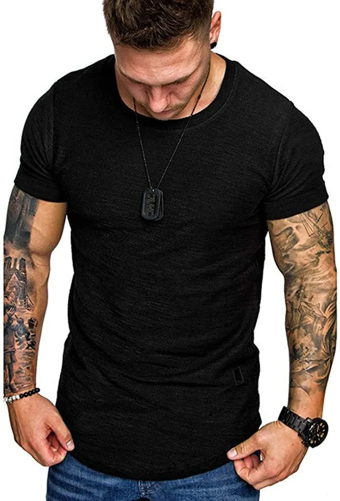 

Мужская футболка Casual с коротким рукавом Slim Fit GUBIDIAO