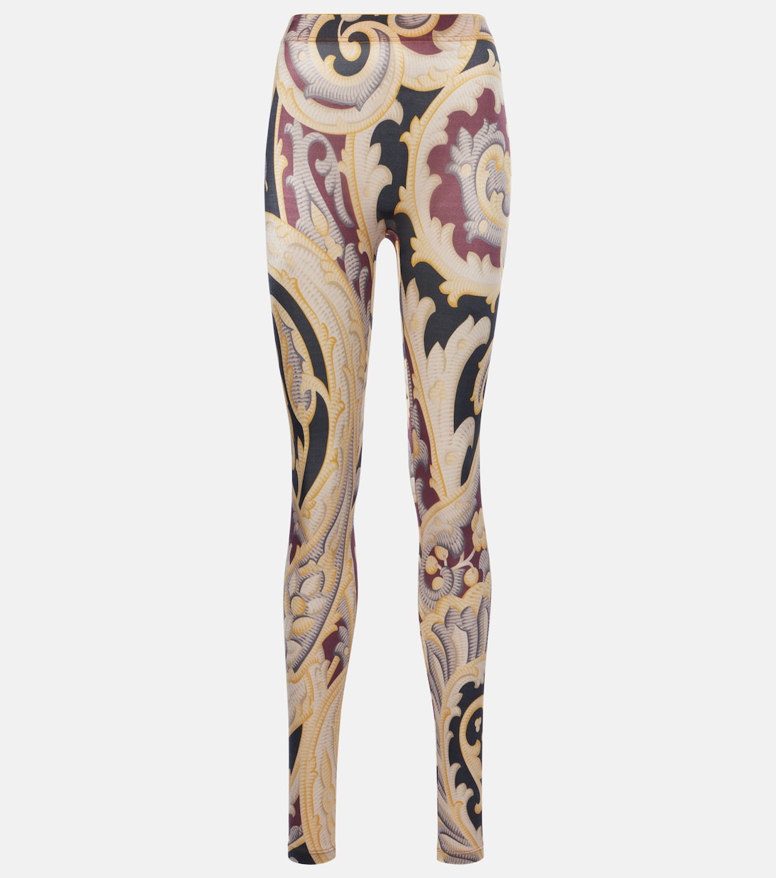 

Леггинсы с узором пейсли Etro Baroque Wolford, серый
