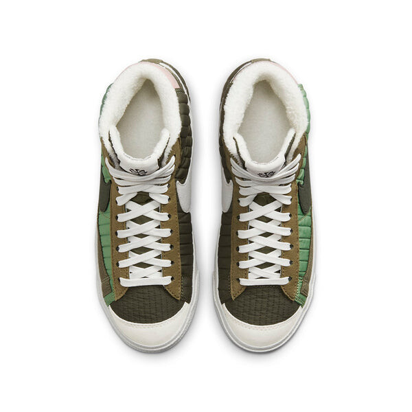 Кроссовки blazer mid '77 'oil green' Nike, зеленый — фото 4