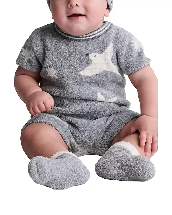 Унисекс комбинезон Cozychic Ultra Lite Sparrow - для малышей Barefoot Dreams, серый — фото 3