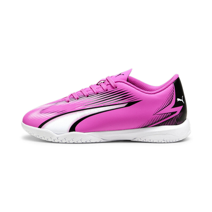 Футбольные бутсы ULTRA PLAY IT для молодежи PUMA Poison Pink White Black — фото 3