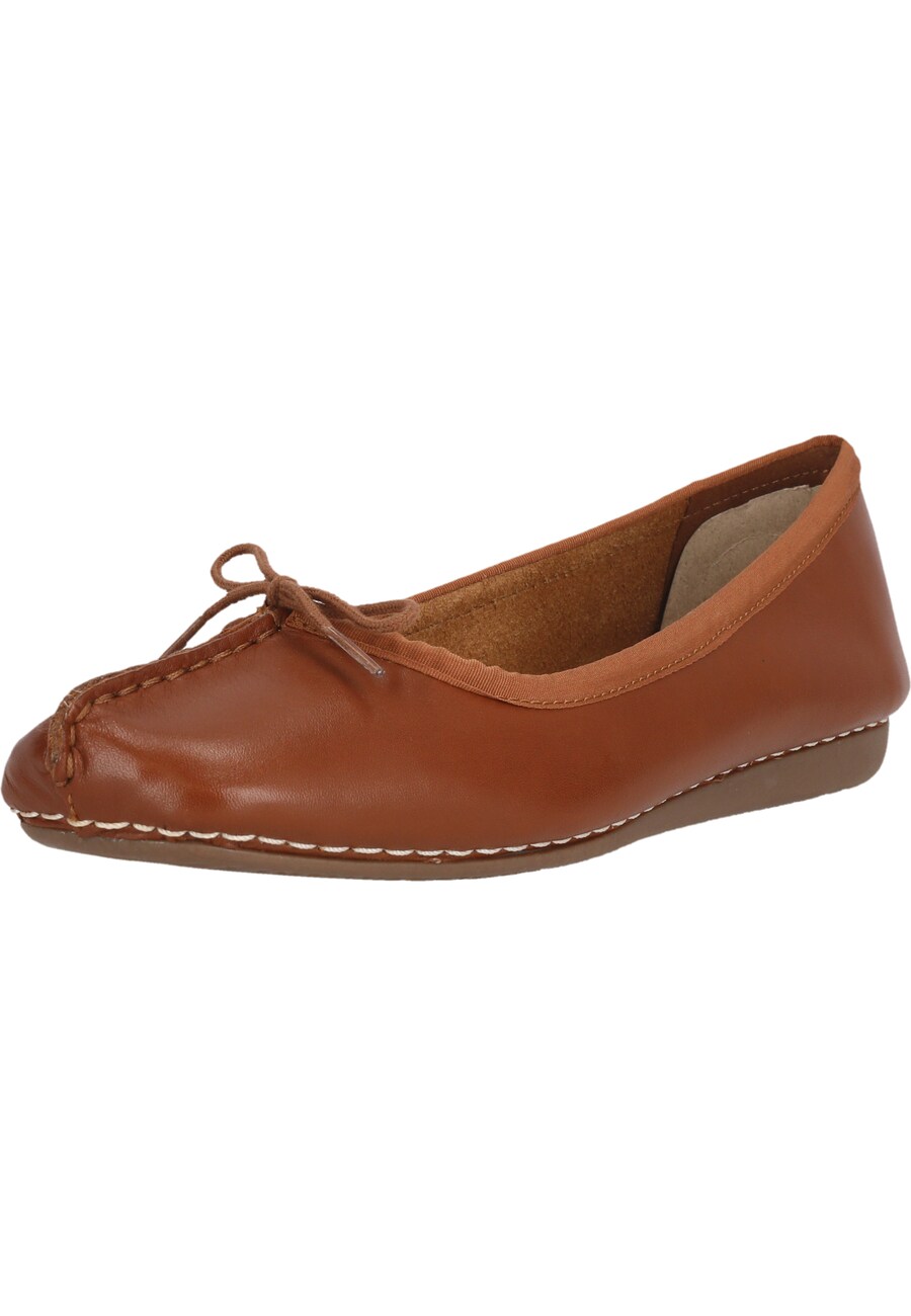 Балетки CLARKS Freckle Ice, коричневый