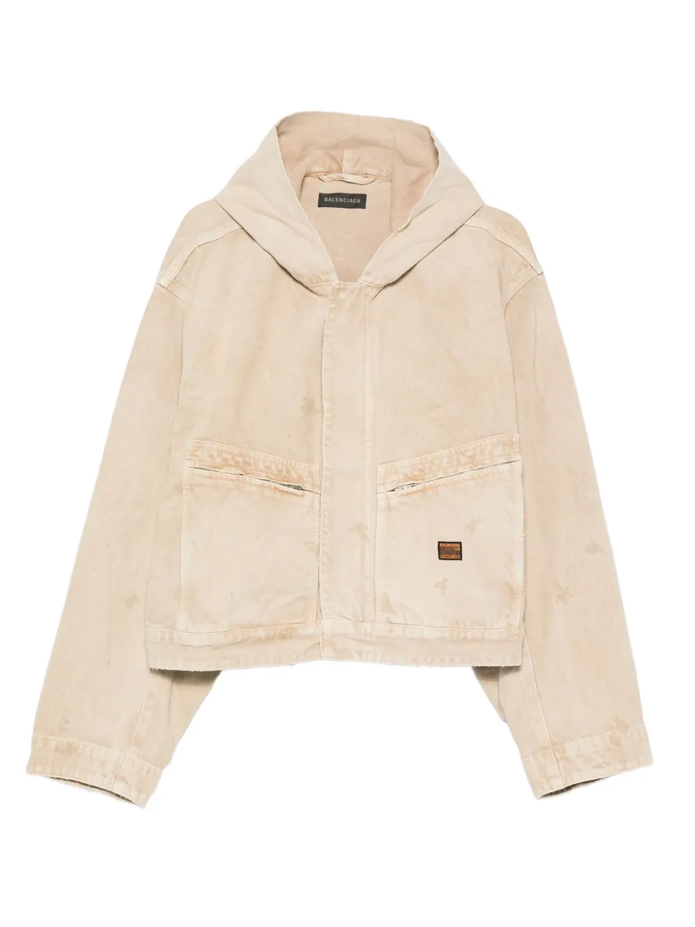 

Джинсовая куртка с капюшоном BALENCIAGA, нейтральный