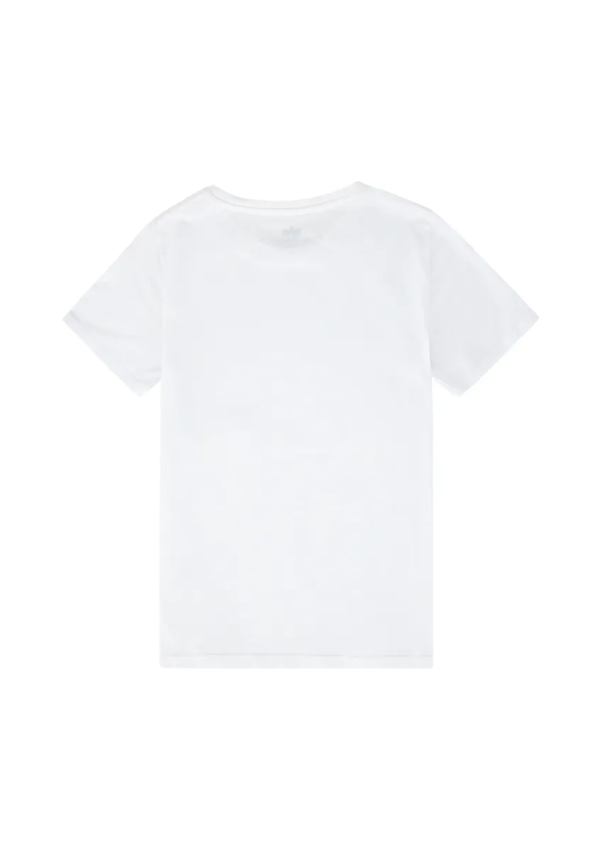 Футболка Alpha Industries " Alpha Industries Kids - Футболки Basic T с маленьким логотипом для детей/подростков", белый — фото 2