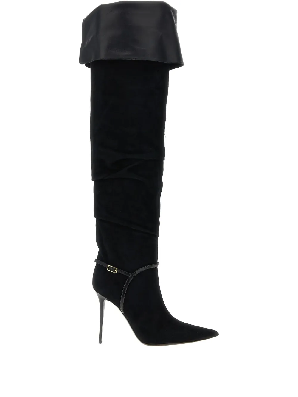 Ботфорты Secret на каблуке 105 мм Giuseppe Zanotti, черный