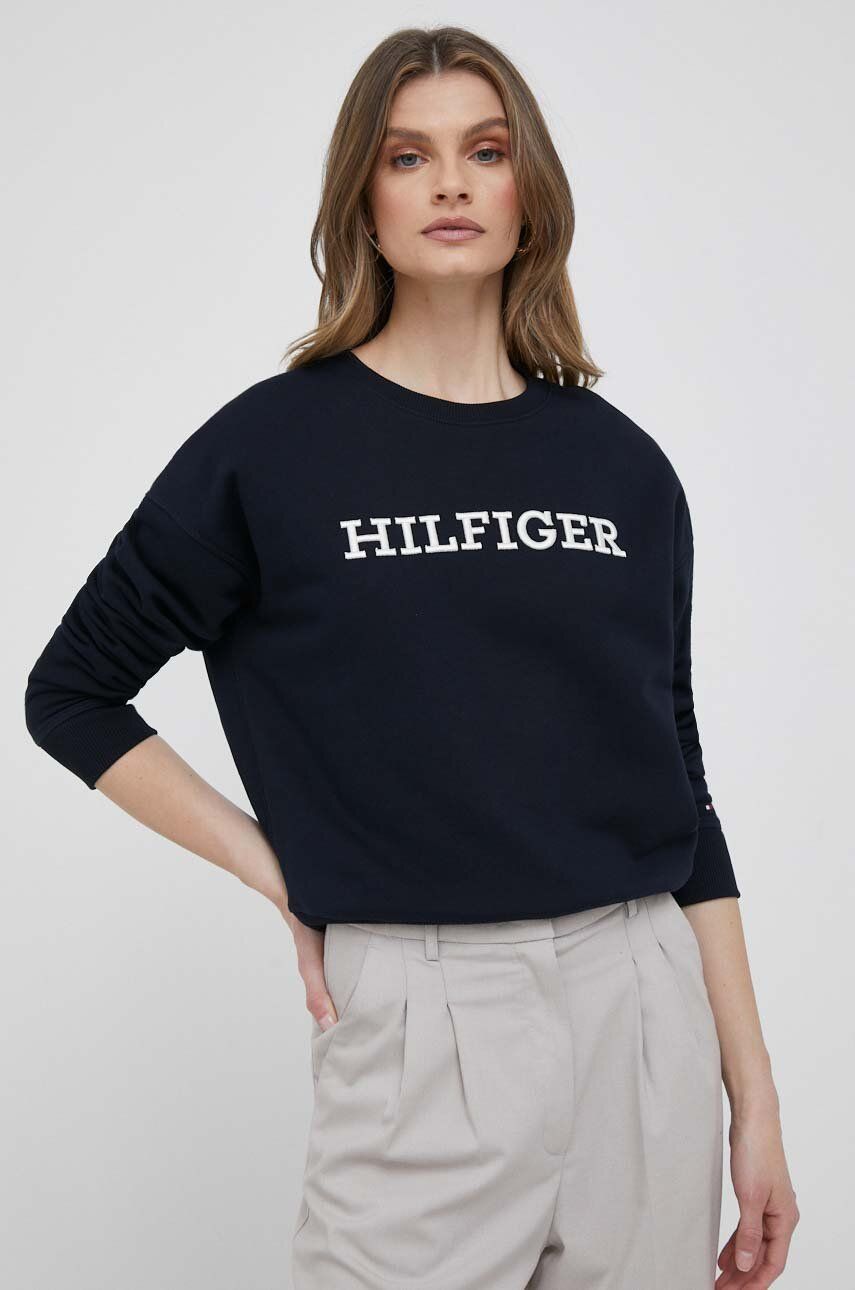 

Хлопковая толстовка Tommy Hilfiger, темно-синий