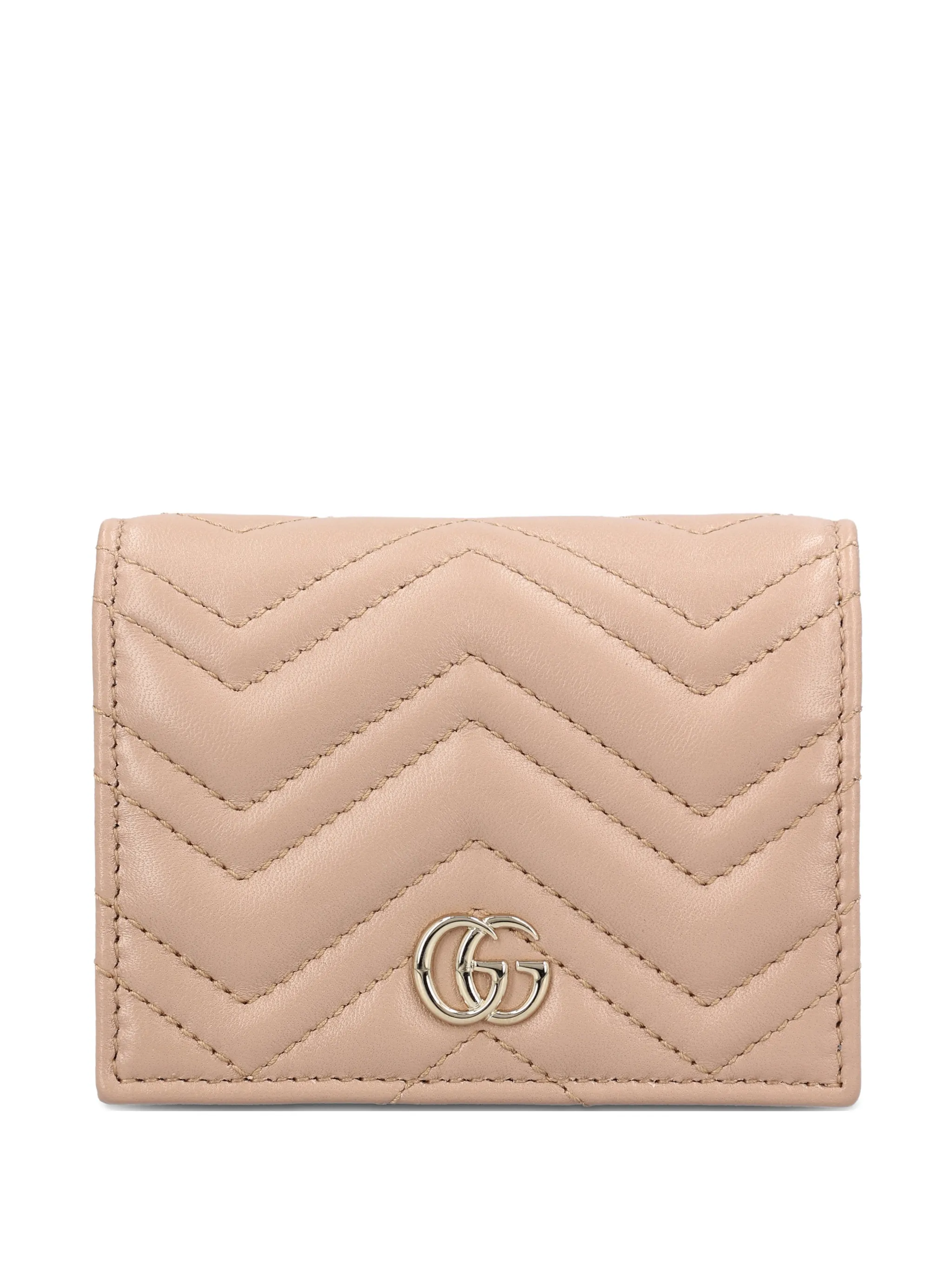 

Стеганый кошелек GG Marmont Gucci, бежевый