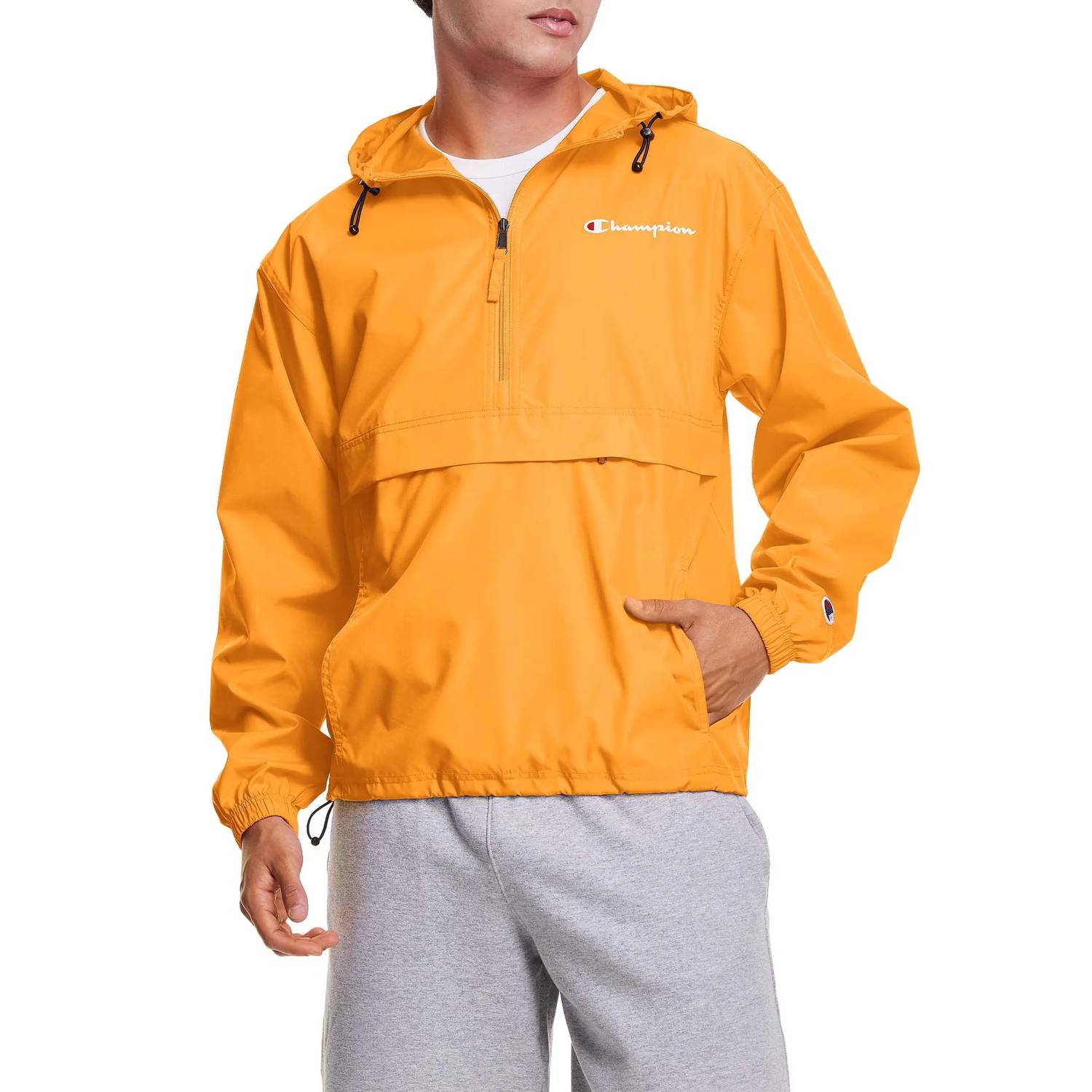 

Мужская куртка-ветровка Stadium Packable в золотом цвете Champion
