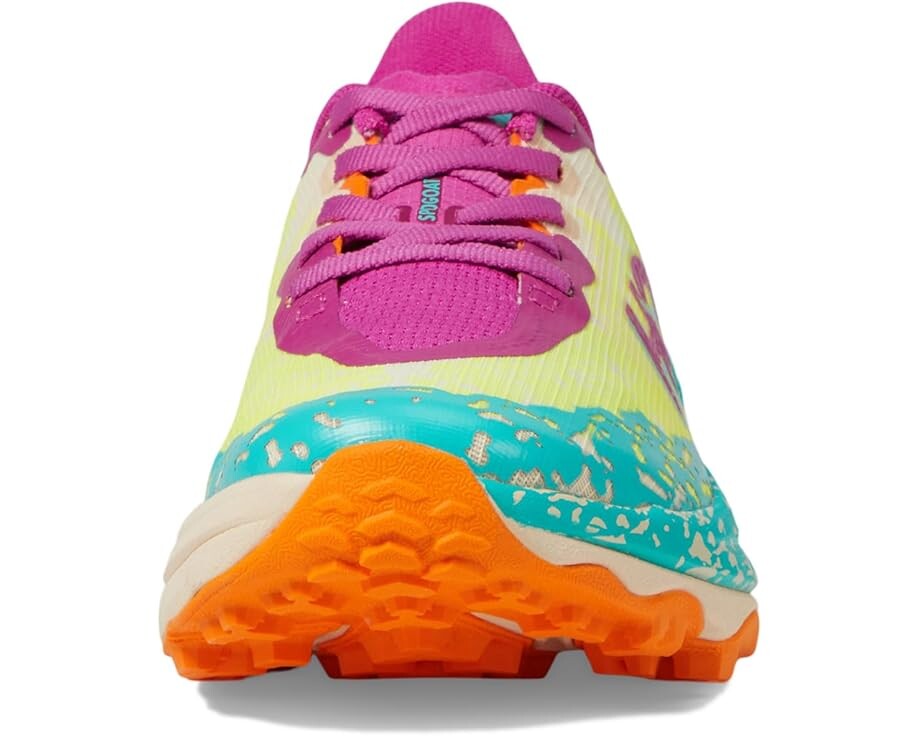 Кроссовки Unisex Hoka Kids Speedgoat 6, цвет Fuchsia/Electric Aqua — фото 3