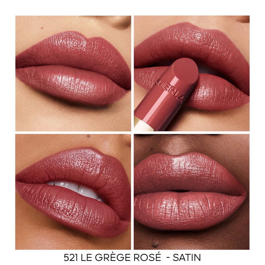 Матовая помада Rouge G с сатиновым и бархатистым эффектом GUERLAIN, 0.1 oz/3.5 g, 521 Le Grege Rose — фото 3