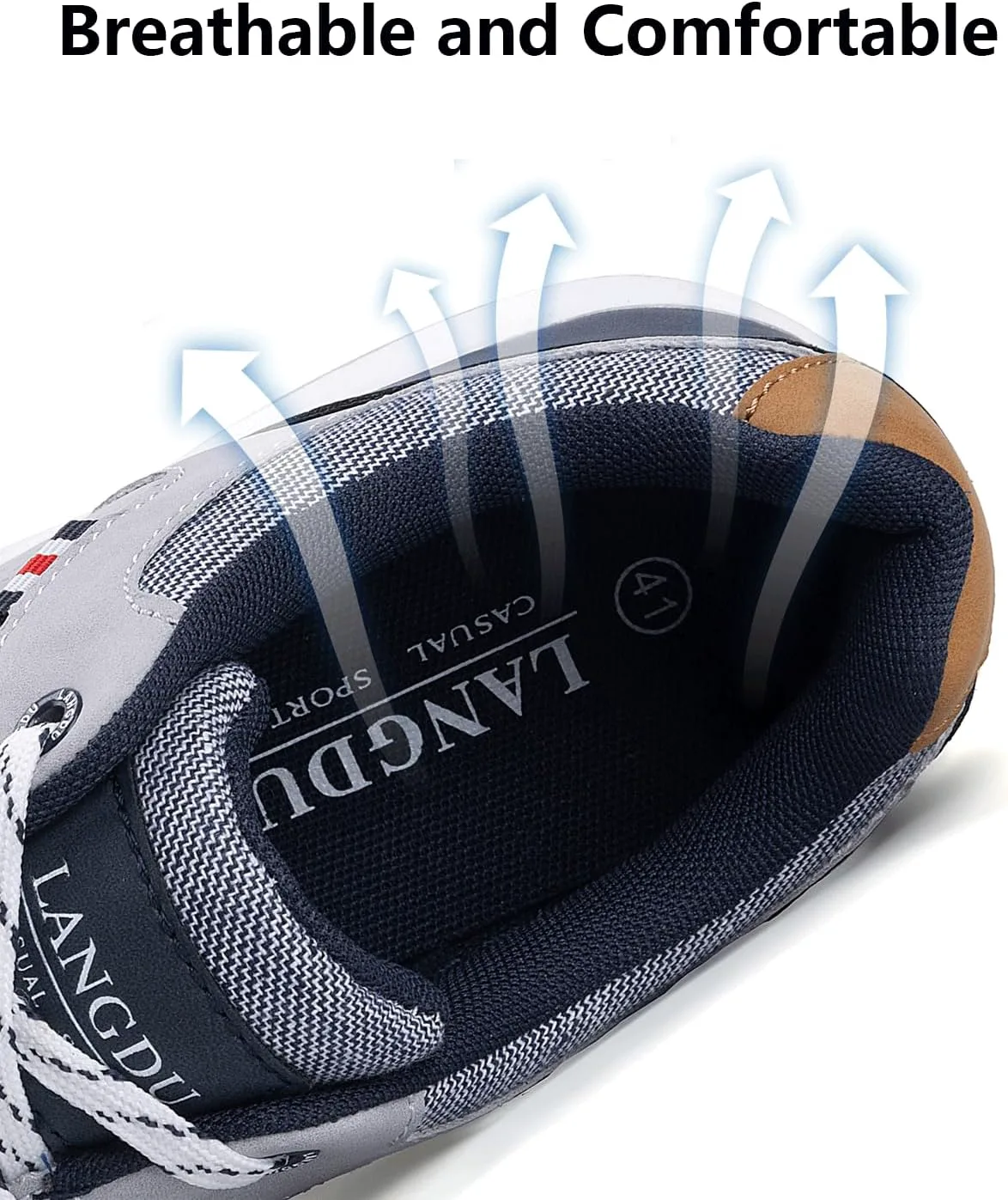 

Мужские повседневные кроссовки, модные, дышащие, удобные для ходьбы, размер 8-12 LANGDU