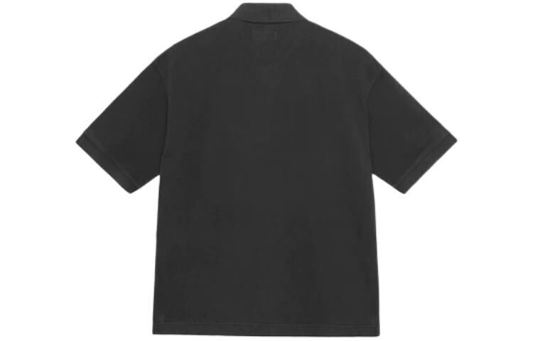 Рубашка-поло из пике с пигментным окрашиванием SS24 Drop2 Stussy, коричневый — фото 2
