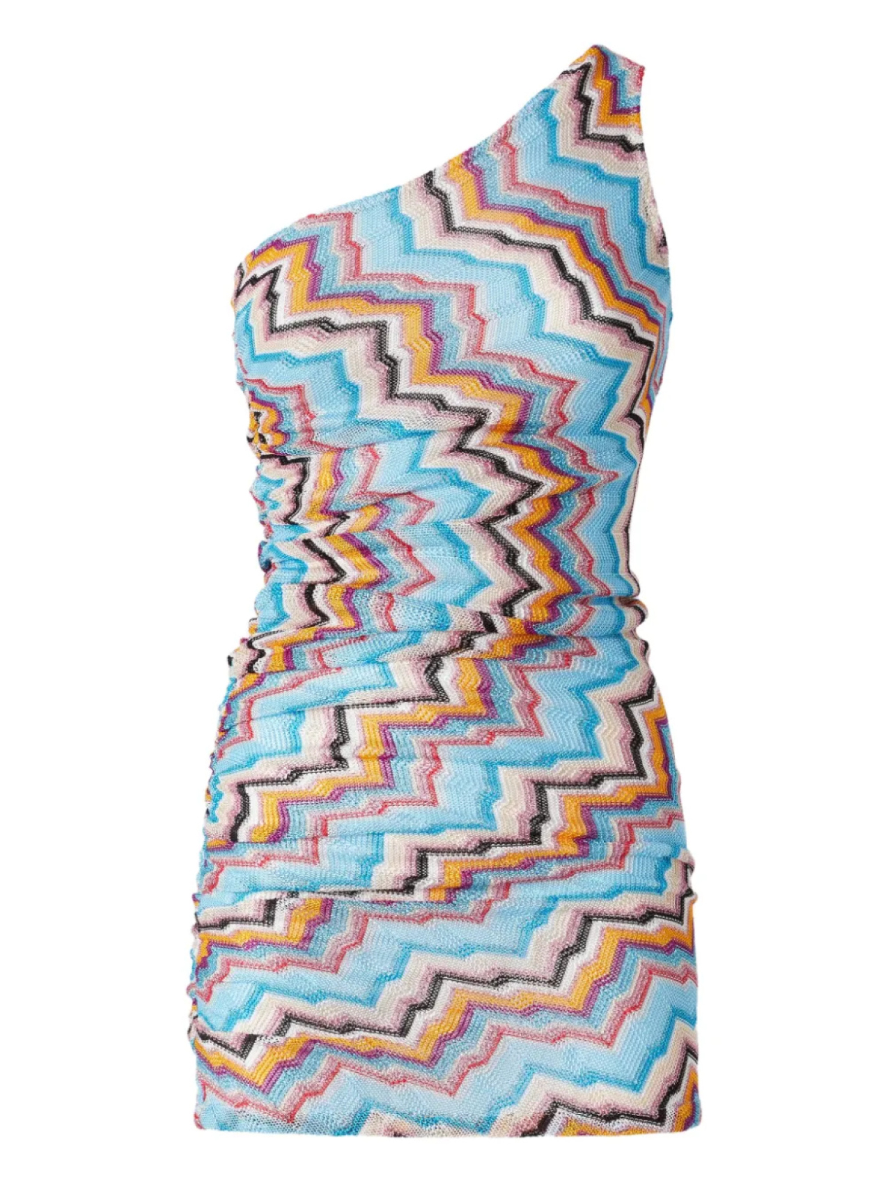 

Мини-платье с зигзагообразным узором Missoni, синий
