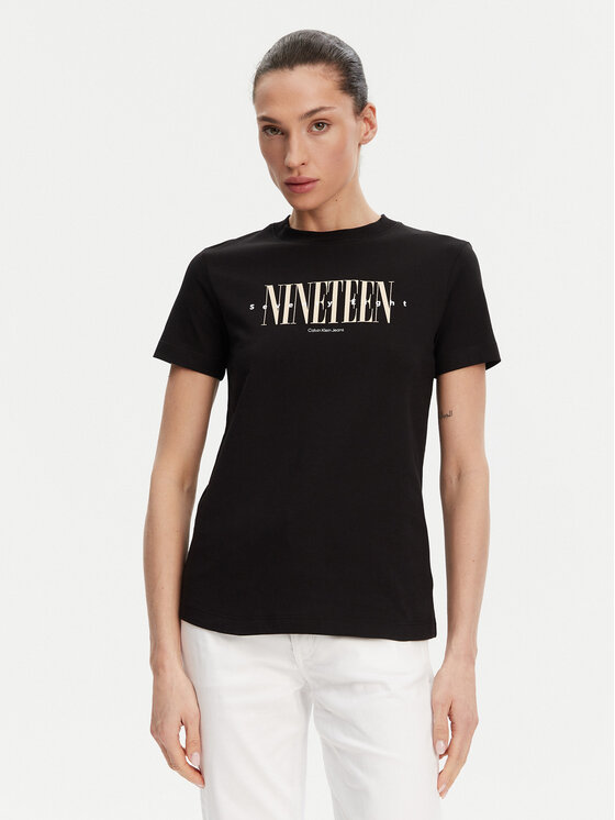 

Футболка обычного кроя 19 Graphic J20J225259 Calvin Klein Jeans, черный