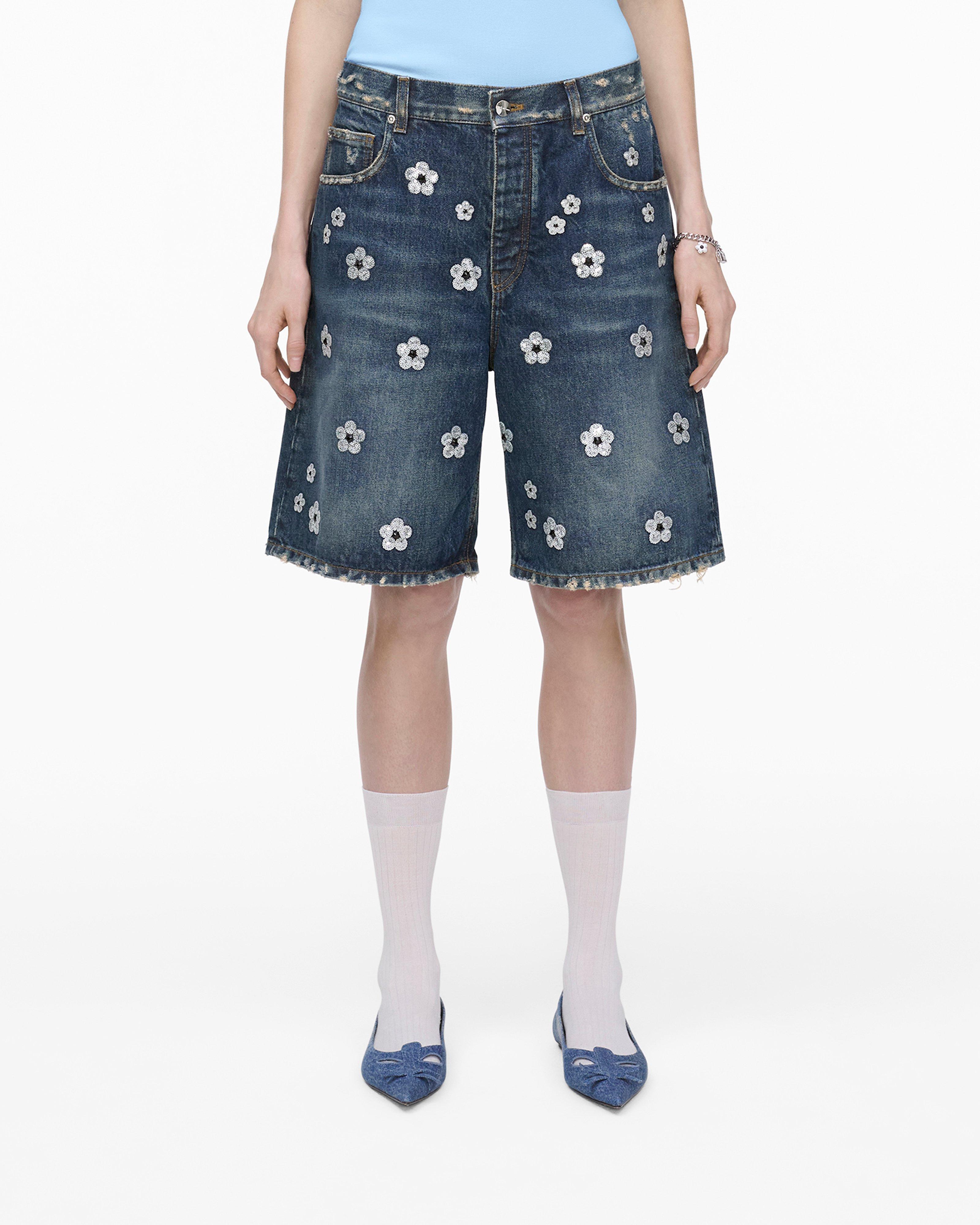 

Шорты с широкими штанинами и пайетками Daisy Marc Jacobs, цвет Vintage Indigo