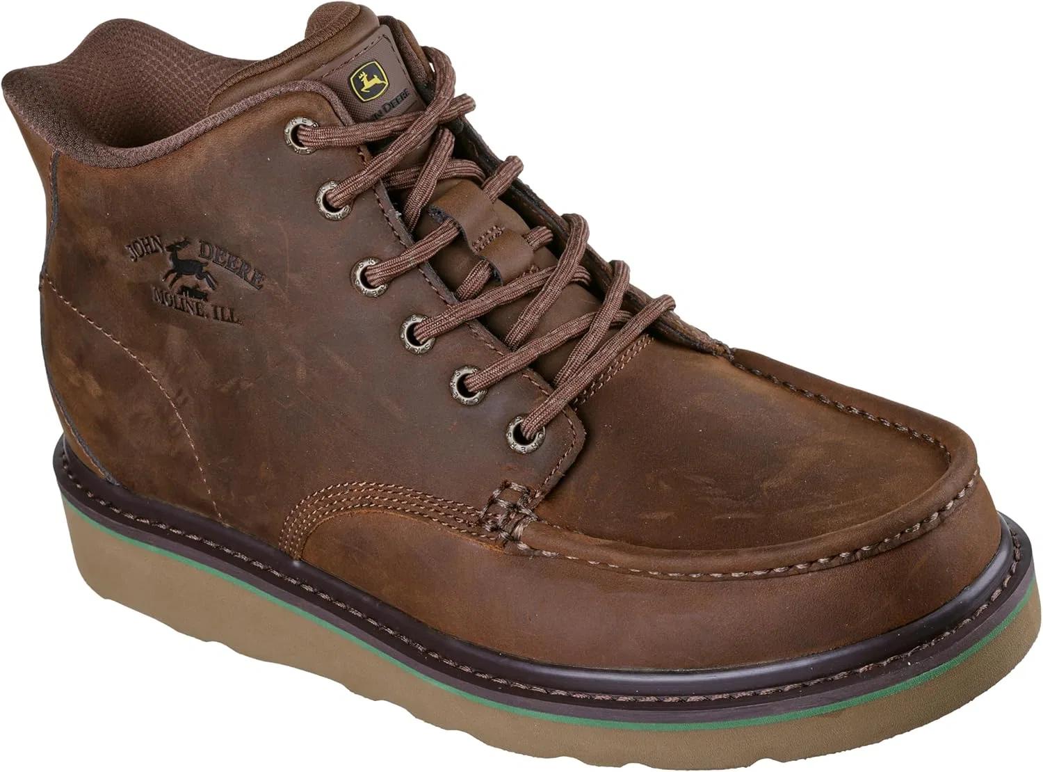 Мужские защитные туфли Skechers John Deere Brockman 2.0 Moc Toe на шнуровке, Cdb