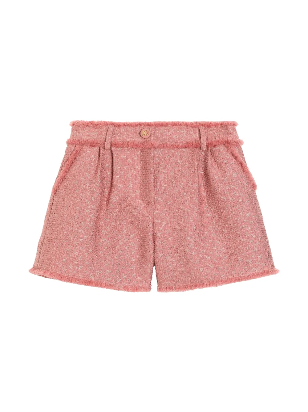 

Твидовые шорты Dolce & Gabbana Kids, розовый