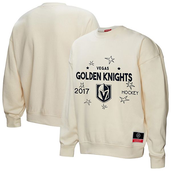 

Женский свитшот Vegas Golden Knights с логотипом 30, кремовый Mitchell & Ness