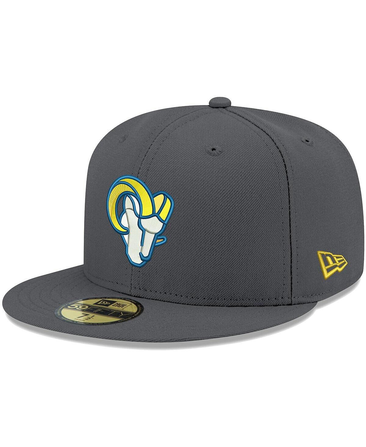 

Мужская графитовая приталенная шляпа Los Angeles Rams Alternate Logo Storm II 59FIFTY New Era