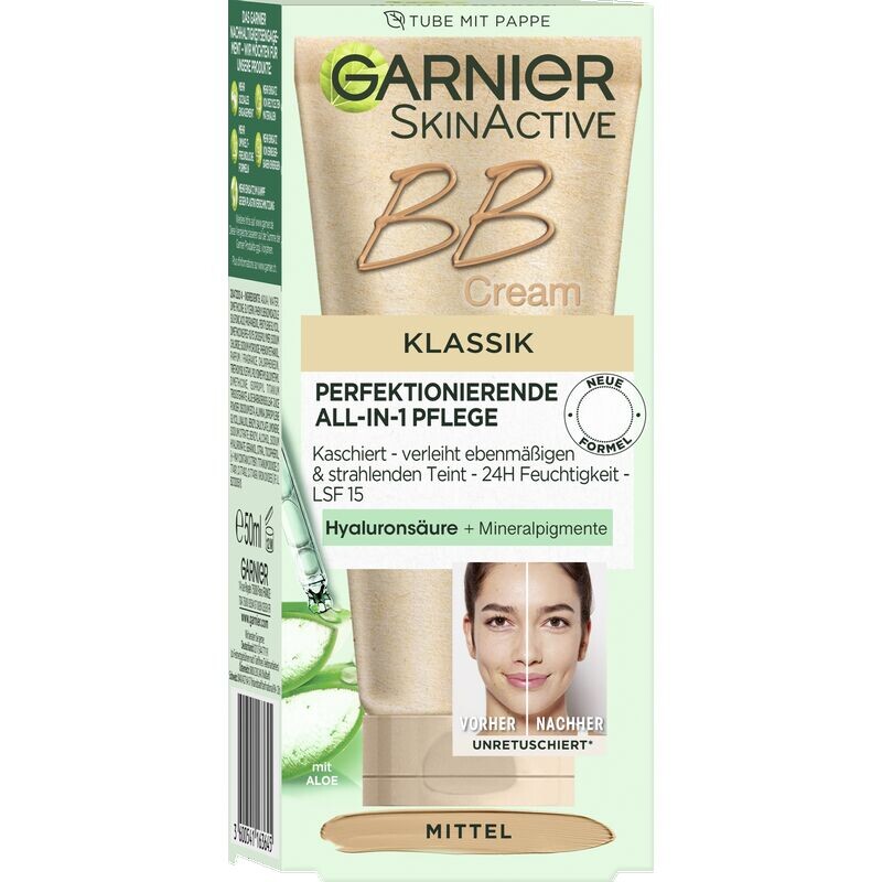 

BB-крем Classic All-in-1 Care Agent 24H Moisture SPF 15 Garnier, 50 ml