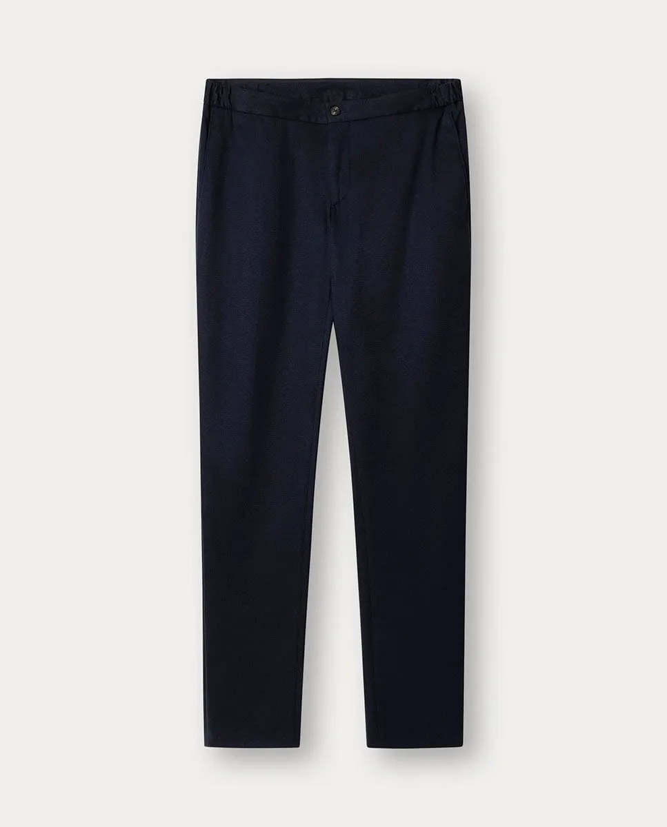 

Мужские брюки с шнурком для регулировки и эластичным поясом, большие размеры Hackett, синий