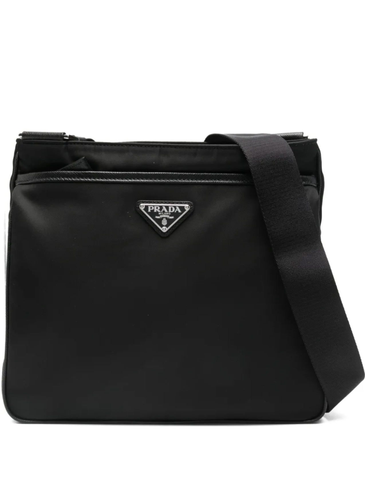 

Сумка-мессенджер с логотипом Prada, черный