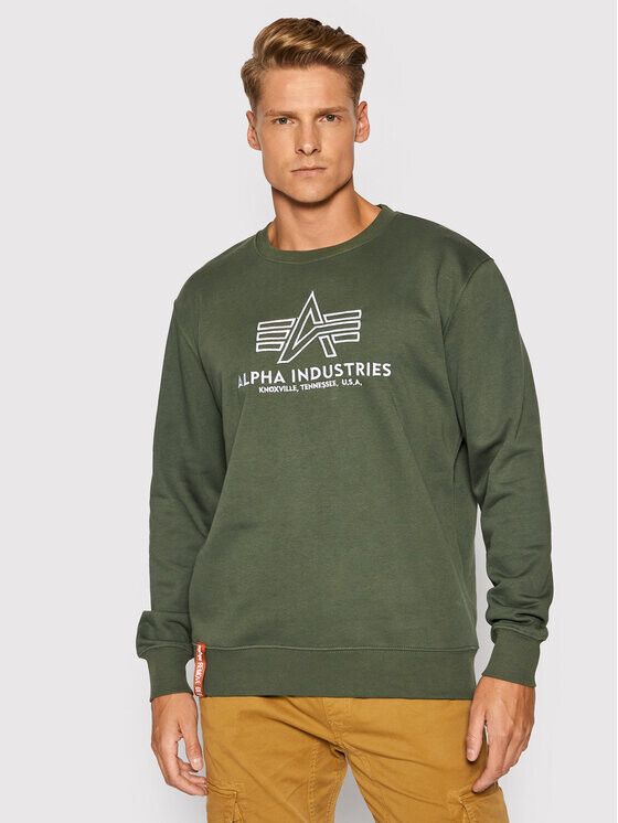 

Толстовка обычного кроя Alpha Industries, зеленый