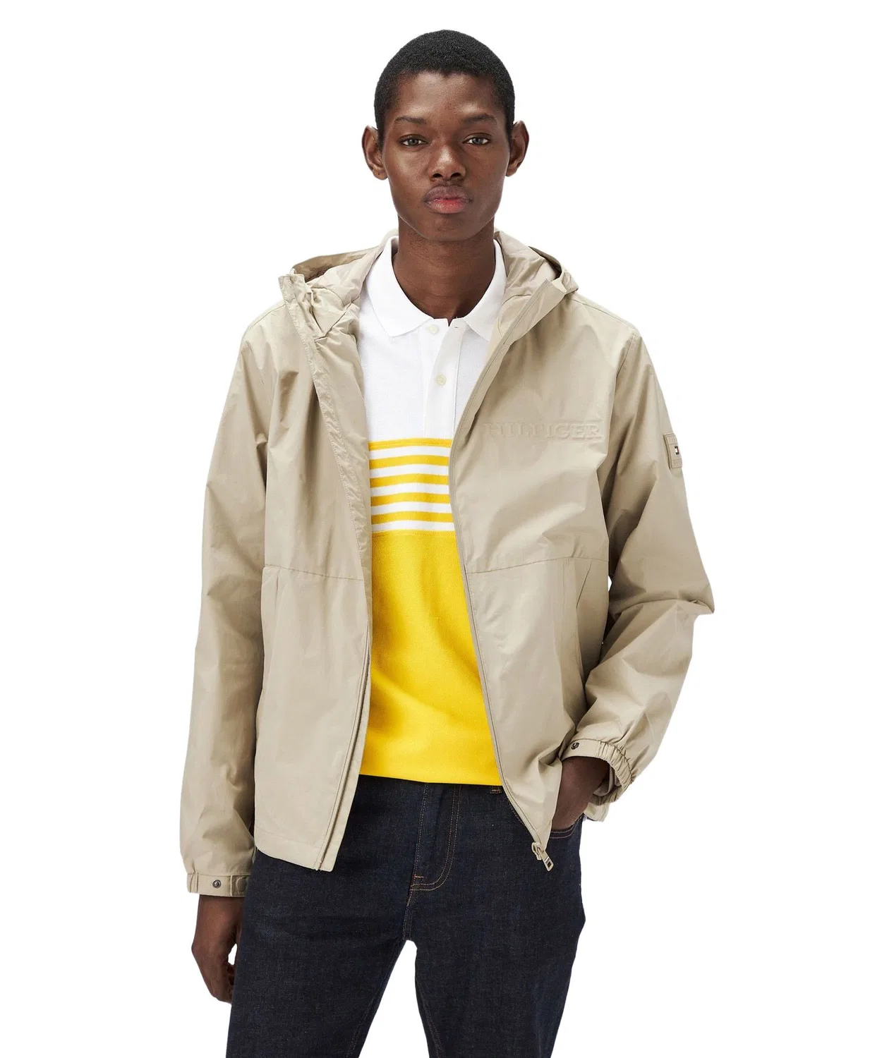 Куртка с капюшоном Tommy Hilfiger бежевая