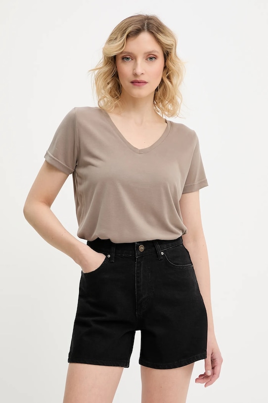 

Футболка с модалом Answear.Lab, коричневый