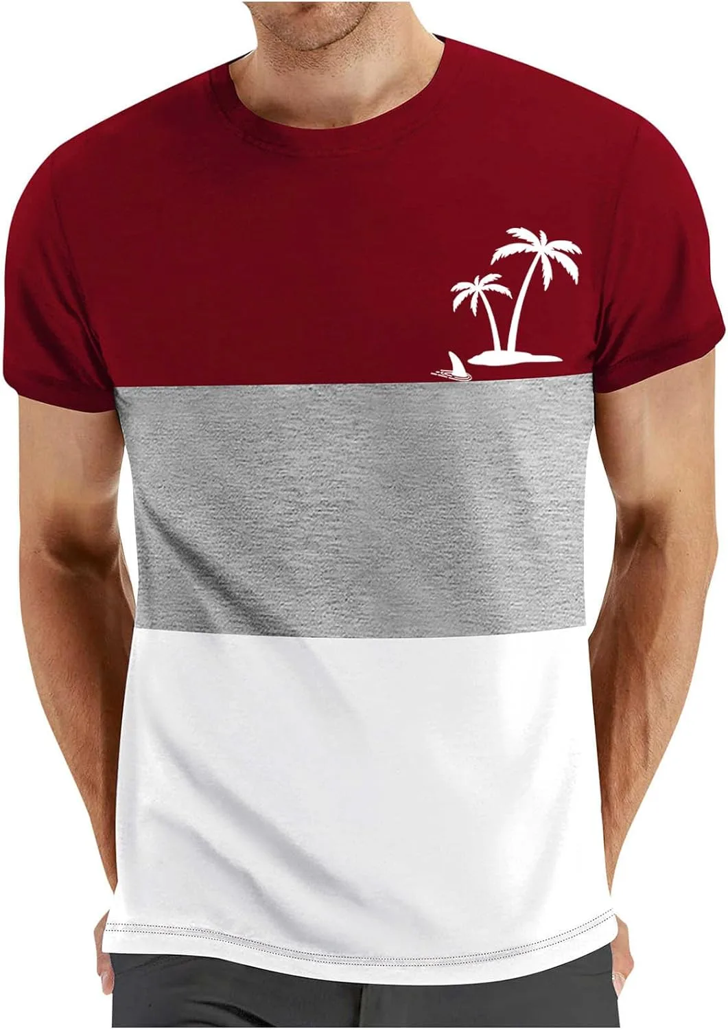 

Мужская футболка Classic Crew Neck с коротким рукавом и принтом Coconut Palm