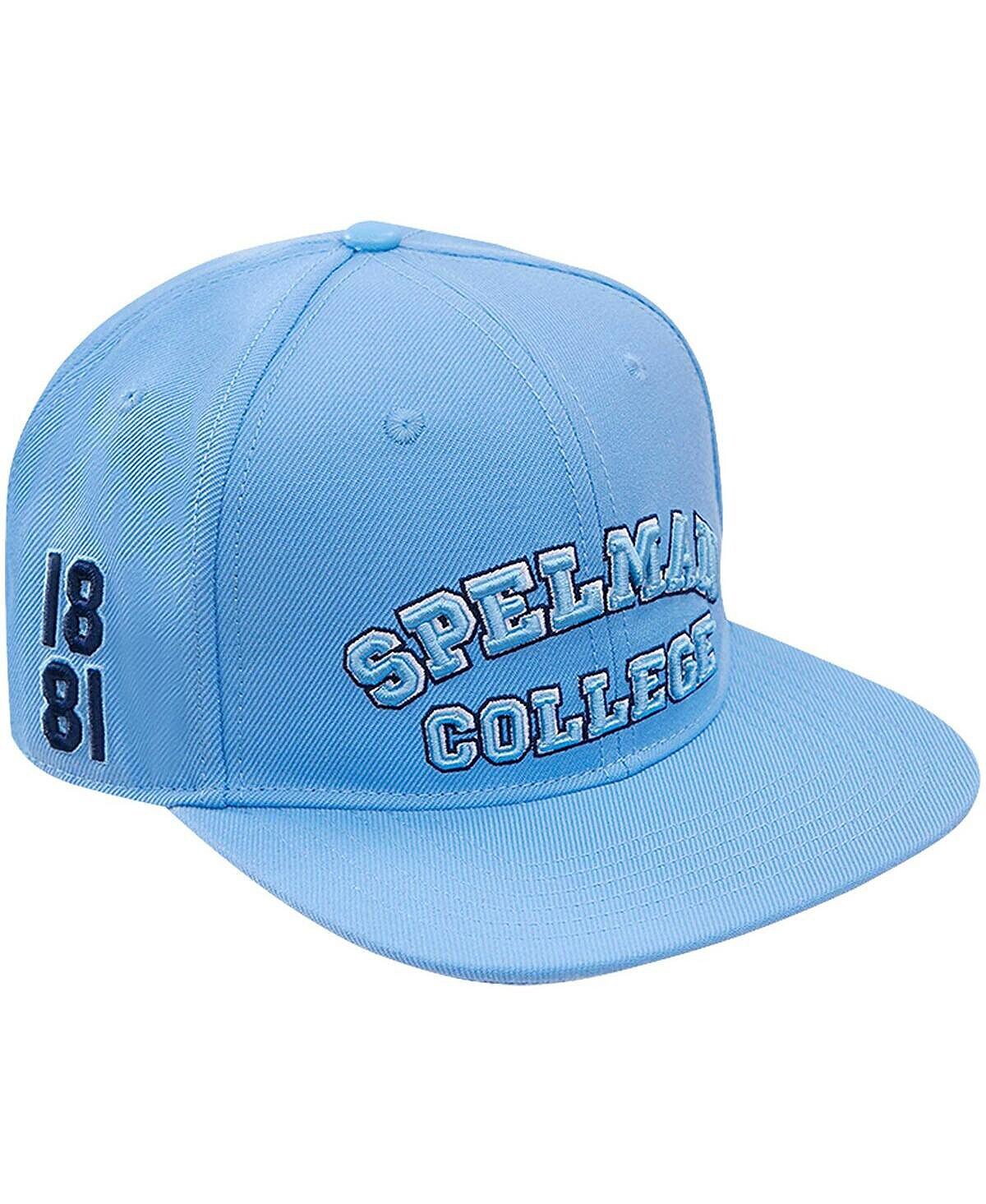 

Мужская голубая кепка Spelman College Jaguar Evergreen Spelman College Snapback Pro Standard