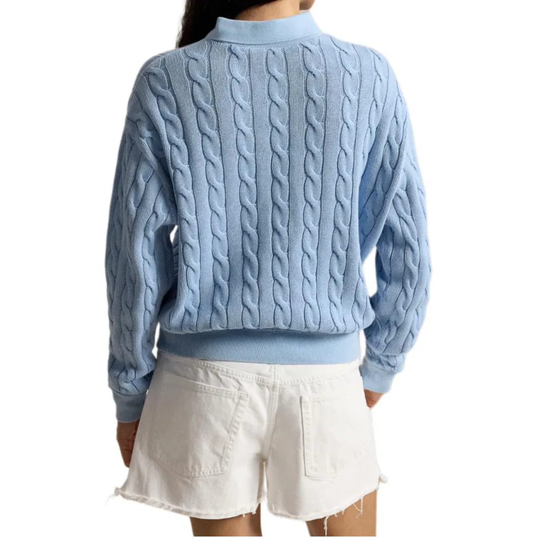 Джемпер свободного кроя Polo Ralph Lauren Chambray Blue — фото 4