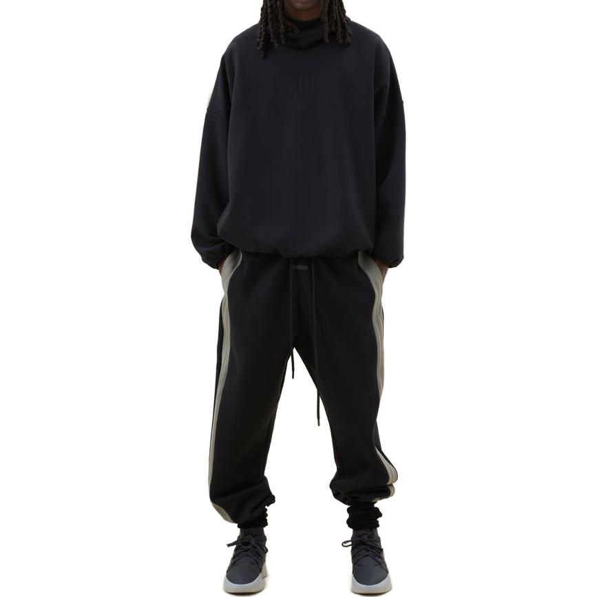 Толстовка из велюра и флиса Athletics Fear Of God, черная — фото 4