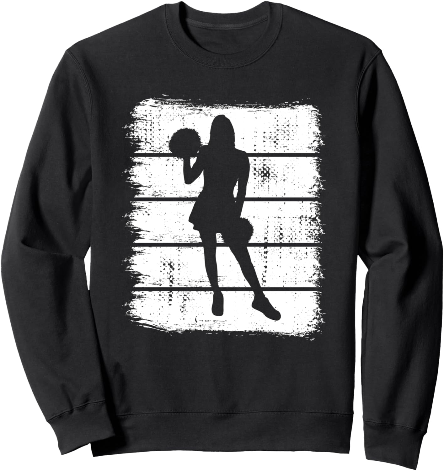 

Футболка с рисунком чирлидерши в футбольной форме, черная Funny Cheer Team T-Shirts For Girls
