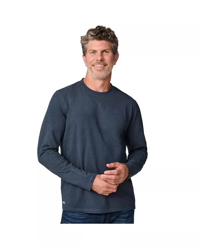 

Мужская футболка FreeCycle с длинным рукавом и круглым вырезом из замши Free Country, серый