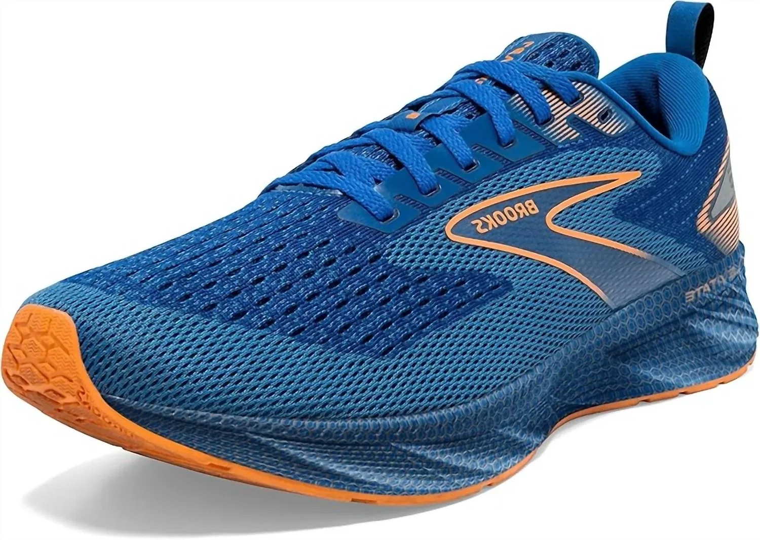 BROOKS Мужские беговые кроссовки Levitate 6 в классическом сине-оранжевом цвете — фото 3