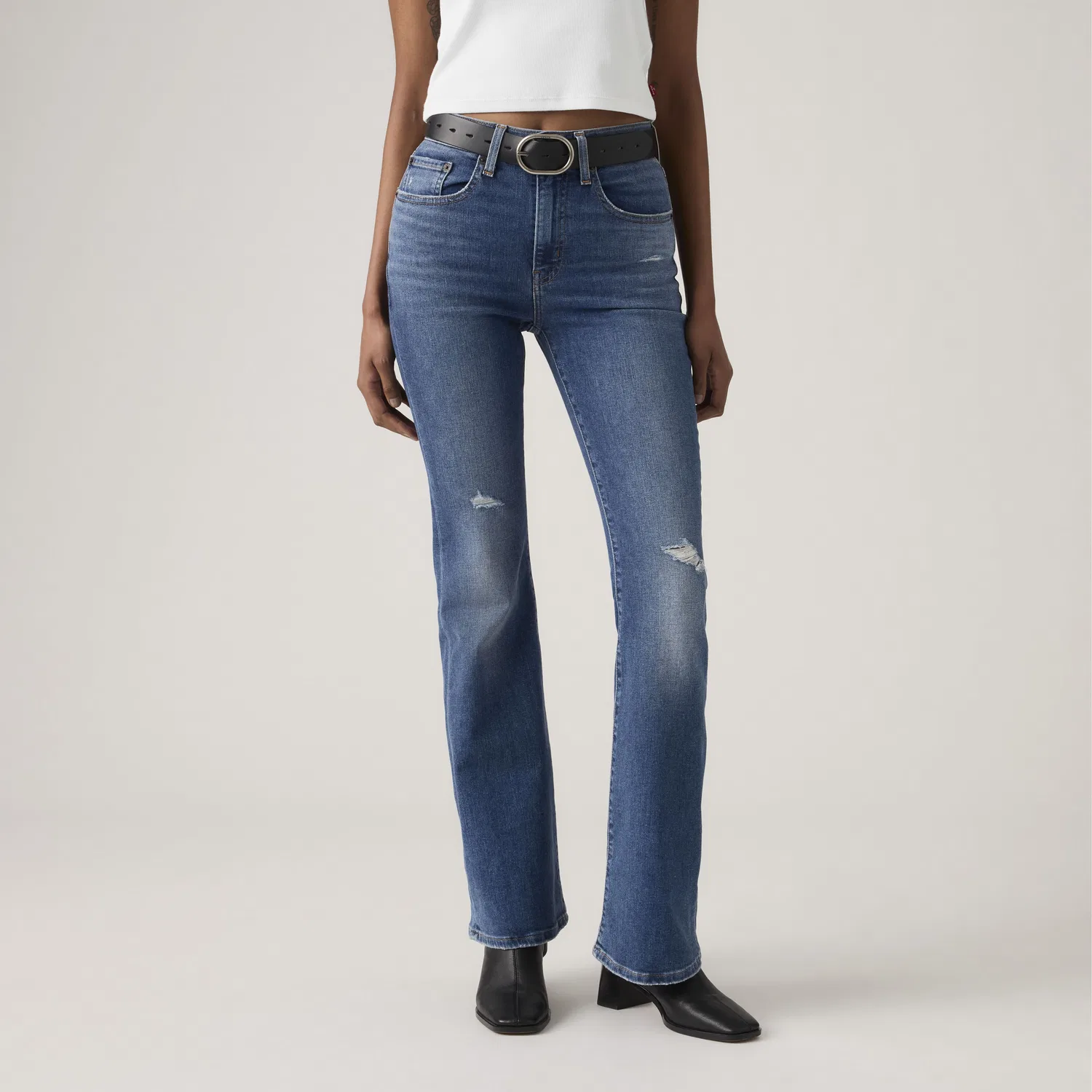 726 Женские джинсы с высокой посадкой и расклешенными штанинами Levi's, Medium Wash — фото 2