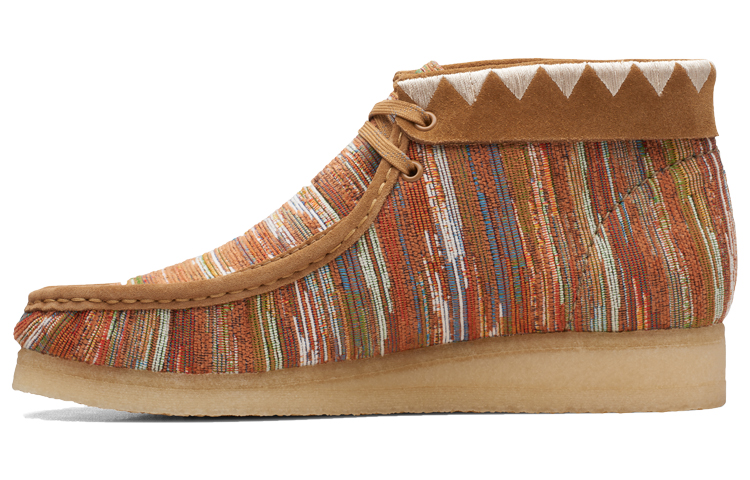

Clarks Originals Wallabee Ботинок Джинджер Ткань, Имбирно-Желтый/Разноцветный