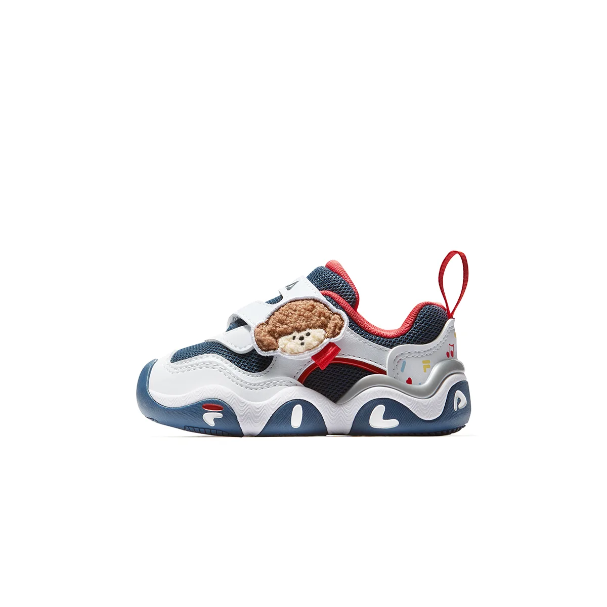 PINGU KIM Heritage FHT Anti kick низкие кроссовки для малышей FILA KIDS, Army Blue/FILA White-FBW