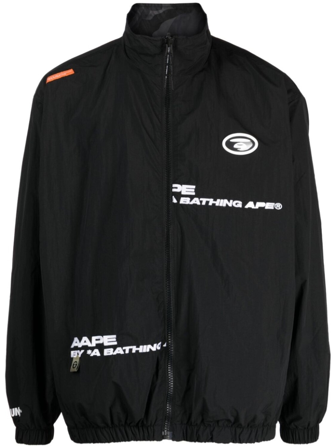 

A Bathing Ape logo-patch reversible jacket, черный