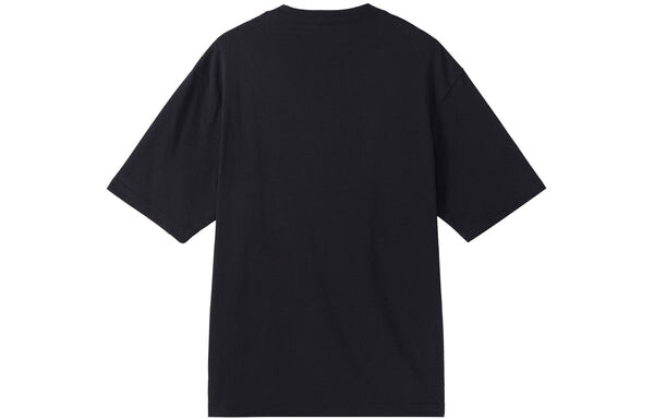 Футболка Air Jordan Casual Solid Color Printing Round Neck Pullover Short Sleeve Black, черный — фото 2