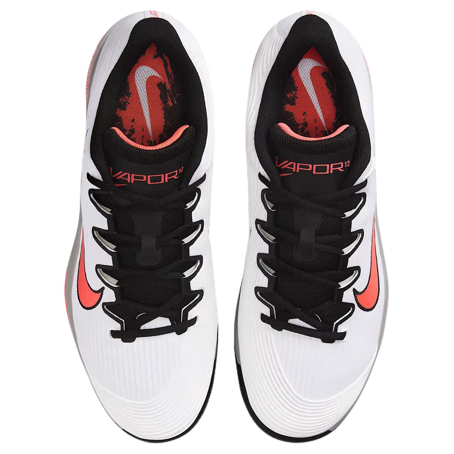 Nike Кроссовки Vapor 12 Supportive And Elastic Tennis Shoes Men's White Gray Black — фото 4